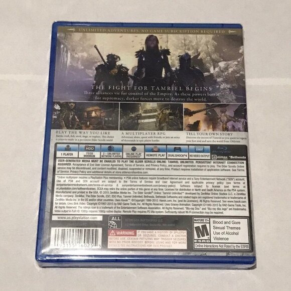 PS4 The Elder Scrolls Online (Brand New Factory Sealed) PlayStation 4 - Picture 2 of 4